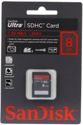Фото флеш-карты SanDisk SDHC 8GB Class 10 Ultra UHC-I