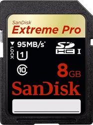 Фото флеш-карты SanDisk SDHC 8GB Class 10 Extreme Pro UHS-I