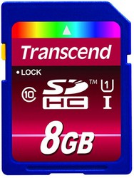 Фото флеш-карты Transcend SD SDHC 8GB Class 10 UHS-I
