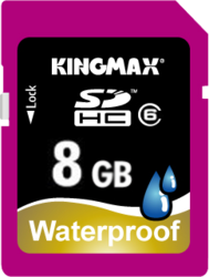 Фото флеш-карты Kingmax SD SDHC 8GB Class 6 Waterproof