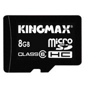 Фото флеш-карты Kingmax MicroSDHC 8GB Class 6 + USB Reader