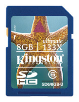 Фото флеш-карты Kingston SD SDHC 8GB Class 6 Ultimate 133X