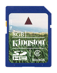 Фото флеш-карты Kingston SD SDHC 8GB Class 2