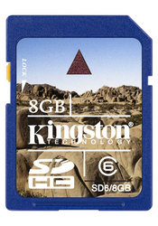 Фото флеш-карты Kingston SD SDHC 8GB Class 6