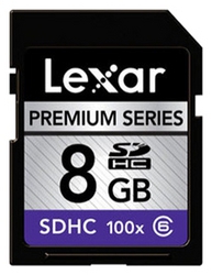 Фото флеш-карты Lexar SD SDHC 8GB Class 6 100X