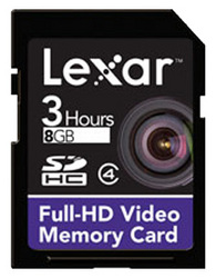 Фото флеш-карты Lexar SD SDHC 8GB Class 4 Full-HD Video