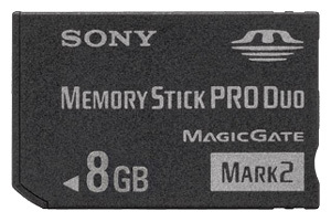Фото флеш-карты Sony Memory Stick PRO DUO 8GB Mark2 MSMT8G/2NT