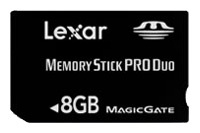 Фото флеш-карты Lexar Memory Stick PRO DUO 8GB MS-MT16G