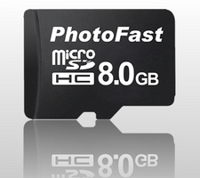 Фото флеш-карты PhotoFast MicroSDHC 8GB