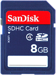 Фото флеш-карты SanDisk SDHC 8GB Class 4 SDSDB-008G-B35