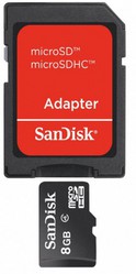 Фото флеш-карты SanDisk MicroSDHC 8GB Class 4