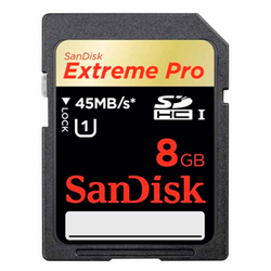Фото флеш-карты SanDisk SD SDHC 8GB 300x Extreme Pro 45MB/s