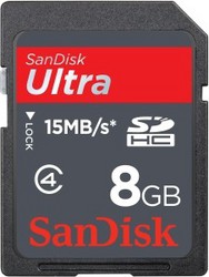 Фото флеш-карты SanDisk SD SDHC 8GB Ultra