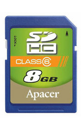 Фото флеш-карты Apacer SD SDHC 8GB Class 6
