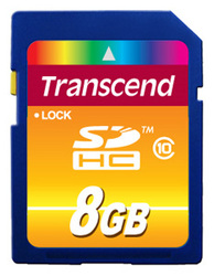 Фото флеш-карты Transcend SD SDHC 8GB Class 10