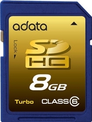 Фото флеш-карты ADATA SD SDHC 8GB Class 6
