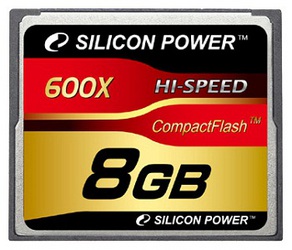 Фото флеш-карты Silicon Power CF 8GB 600X