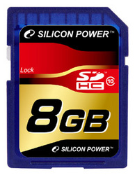 Фото флеш-карты Silicon Power SD SDHC 8GB Class 10