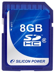 Фото флеш-карты Silicon Power SD SDHC 8GB Class 2