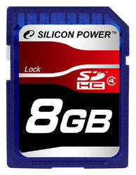 Фото флеш-карты Silicon Power SD SDHC 8GB Class 4
