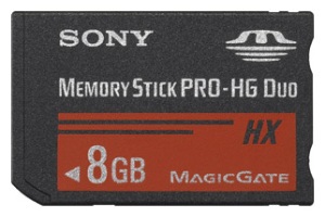 Фото флеш-карты Sony Memory Stick PRO-HG DUO 8GB MS-HX8G