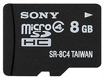 Фото флеш-карты Sony MicroSD 8GB Class 4