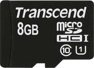 Фото флеш-карты Transcend MicroSDHC 8GB Class 10 + SD адаптер TS8GUSDHC10