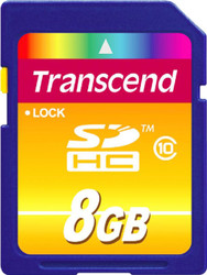 Фото флеш-карты Transcend SD SDHC 8GB Class 10 + USB Reader TS8GSDHC10-P2