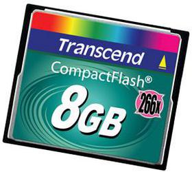 Фото флеш-карты Transcend CF 8GB 266X TS8GCF266