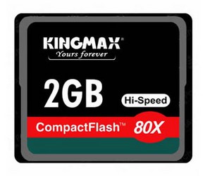 Фото флеш-карты Kingmax CF 2GB 80X