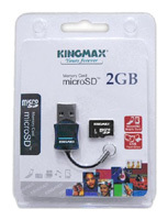 Фото флеш-карты Kingmax MicroSD 2GB + USB Reader