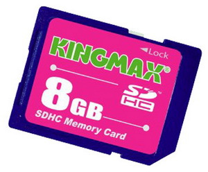 Фото флеш-карты Kingmax SD SDHC 8GB Class 2