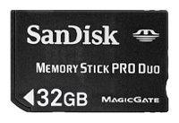 Фото флеш-карты SanDisk Memory Stick PRO DUO 32GB