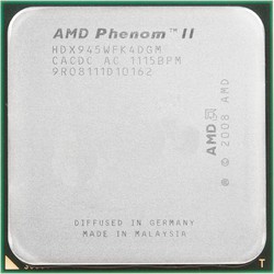 Фото AMD Phenom II X4 945 (3000MHz, AM3, L3 6144Kb) OEM