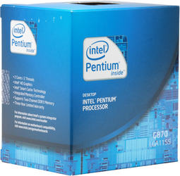 Фото Intel Pentium G870 Sandy Bridge (3100MHz, LGA1155, L3 3072Kb) BOX