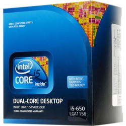 Фото Intel Core i5-650 Clarkdale (3200MHz, LGA1156, L3 4096Kb) BOX
