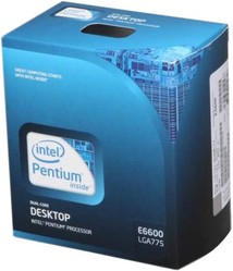 Фото Intel Pentium E6600 Wolfdale (3067MHz, LGA775, L2 2048Kb, 1066MHz) BOX