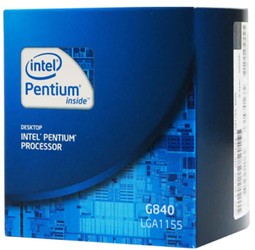 Фото Intel Pentium G840 Sandy Bridge (2800MHz, LGA1155, L3 3072Kb) BOX