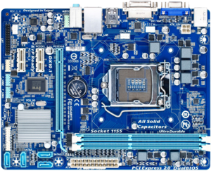 Фото GIGABYTE GA-H61M-DS2 DVI rev. 1.0