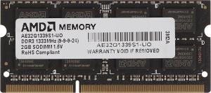 Фото AMD AE32G1339S1-UO DDR3 2GB SO-DIMM