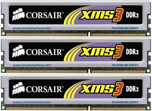 Фото Corsair TR3X3G1333C9 DDR3 3GB DIMM