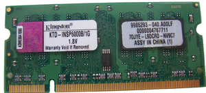 Фото Kingston KTD-INSP6000B/1G DDR2 1GB SO-DIMM