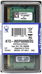Фото Kingston KTD-INSP6000B/2G DDR2 2GB SO-DIMM