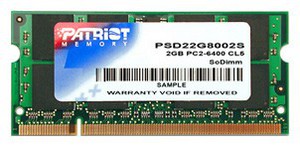 Фото Patriot PSD22G8002S DDR2 2GB SO-DIMM