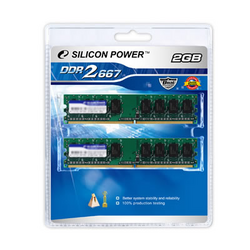 Фото Silicon Power SP002GBLRU667S22 DDR2 2GB DIMM