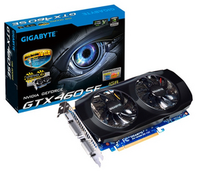 Фото GigaByte GeForce GTX 460 GV-N460SE-1GI PCI-E