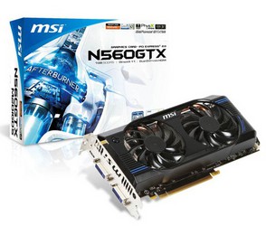 Фото MSI GeForce GTX 560 N560GTX-M2D1GD5 PCI-E