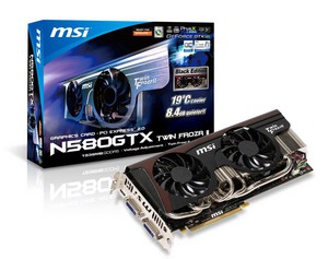 Фото MSI GeForce GTX 580 N580GTX Twin Frozr II Black Edition/OC PCI-E