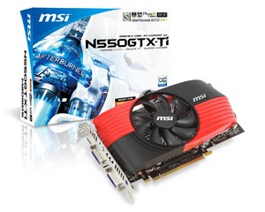 Фото MSI GeForce GTX 550 Ti N550GTX-Ti-M2D1GD5/OC PCI-E