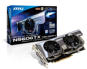 Фото MSI GeForce GTX 560 N560GTX Twin Frozr II/OC PCI-E